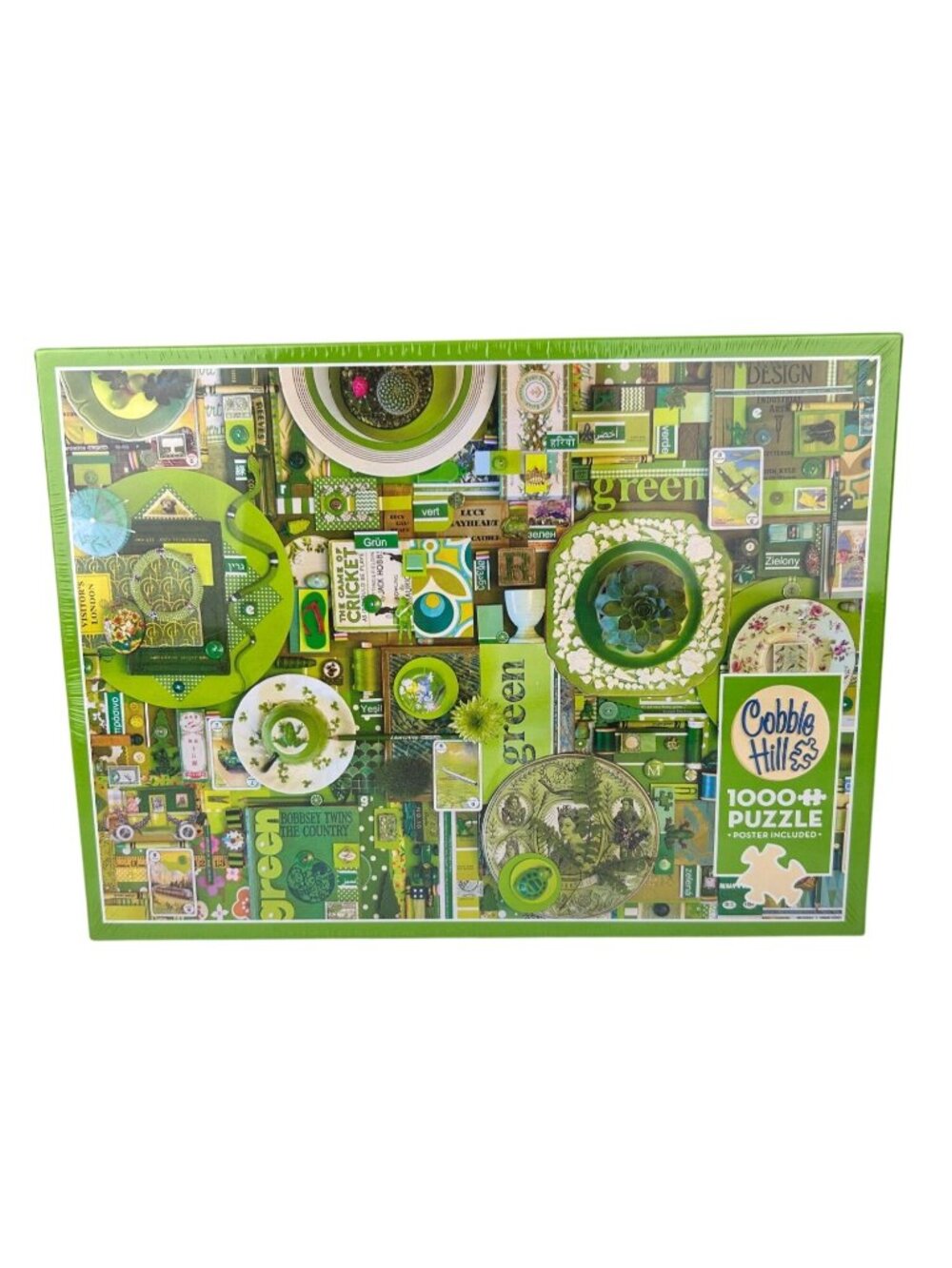 Cobble Hill Green Puzzle Shelley Davies 1,000 Piece Jigsaw NEW Sealed Toy Gift